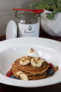 Hotcakes con Granola